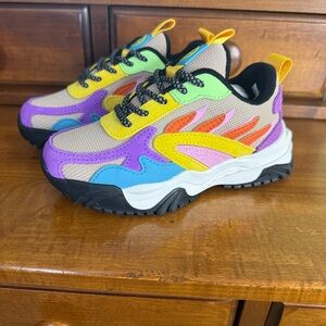 NEW Javi Achieve multicolor sneakers Boys Toddler 12C shoe athletic colorblock